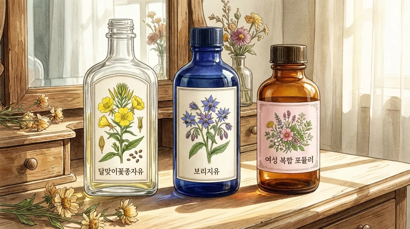 감마리놀렌산 영양제 형태 인포그래픽