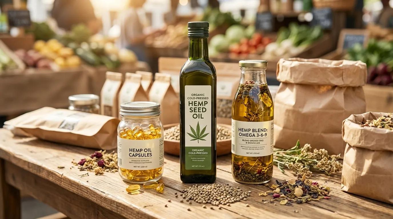 대마종자유가 포함된 음식 예시