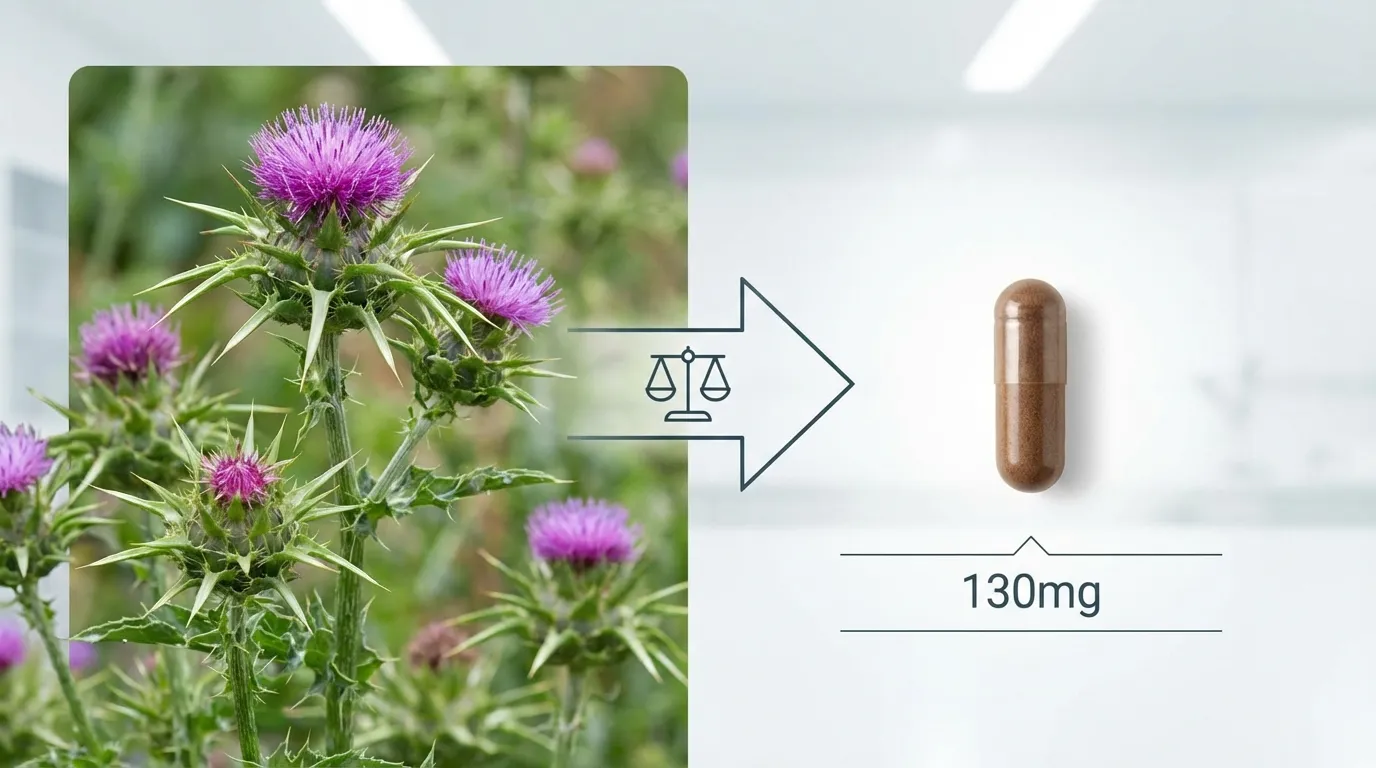 밀크씨슬 섭취량 인포그래픽