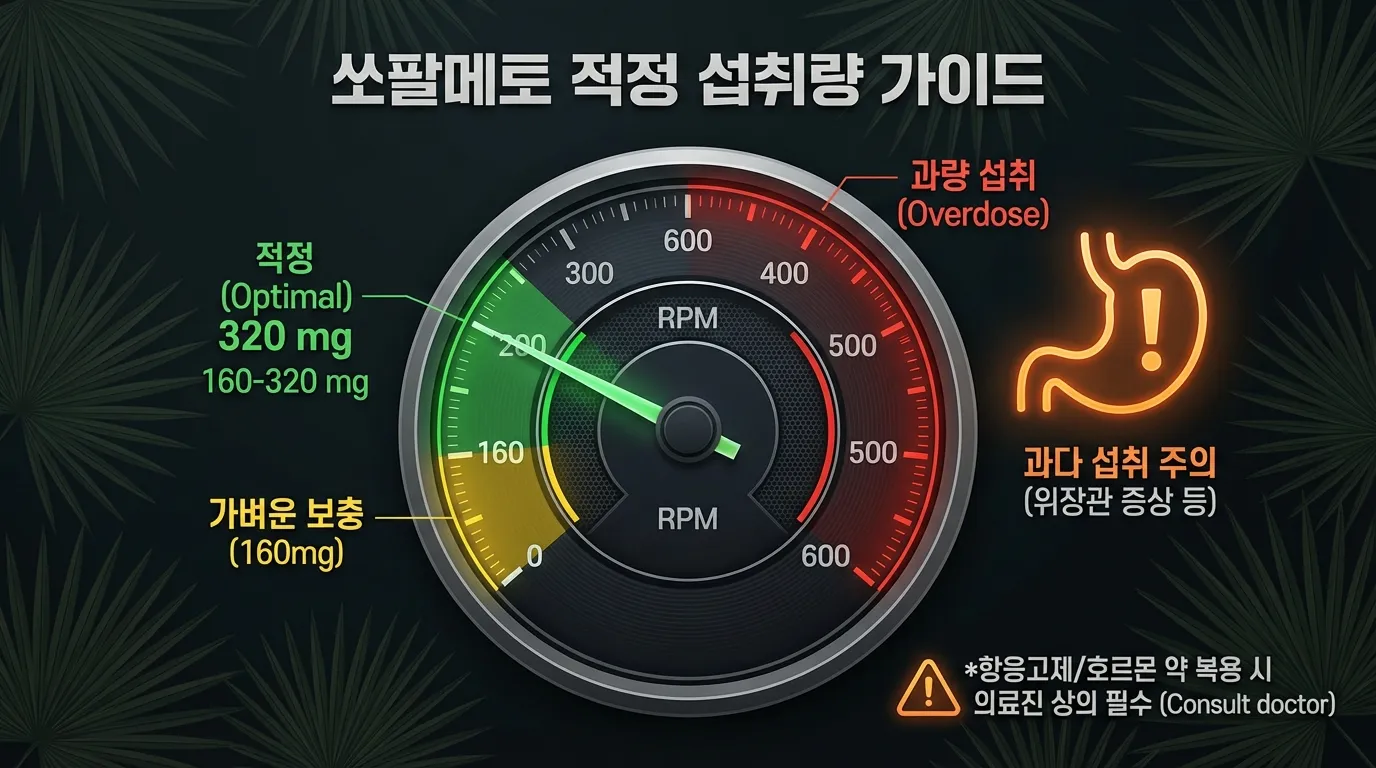 쏘팔메토 안전 섭취 인포그래픽