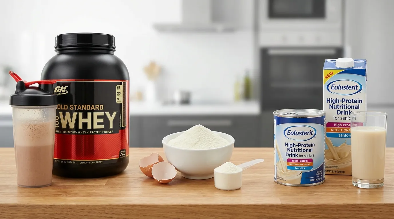 알부민 관련 단백질 보충제 형태 인포그래픽