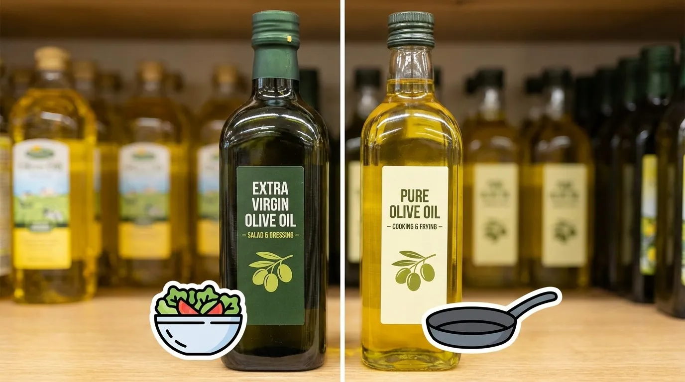 올리브오일 등급과 선택 기준 인포그래픽