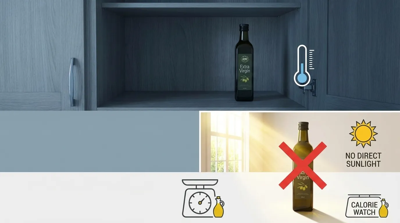 올리브오일 보관법 인포그래픽