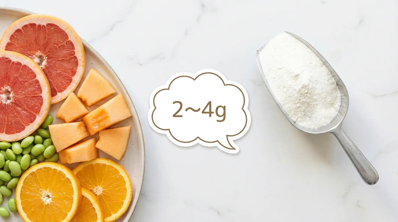 이노시톨 섭취량 인포그래픽